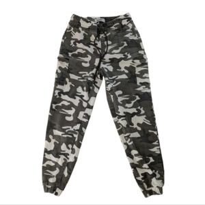 Grey Camouflage Cargo Pants